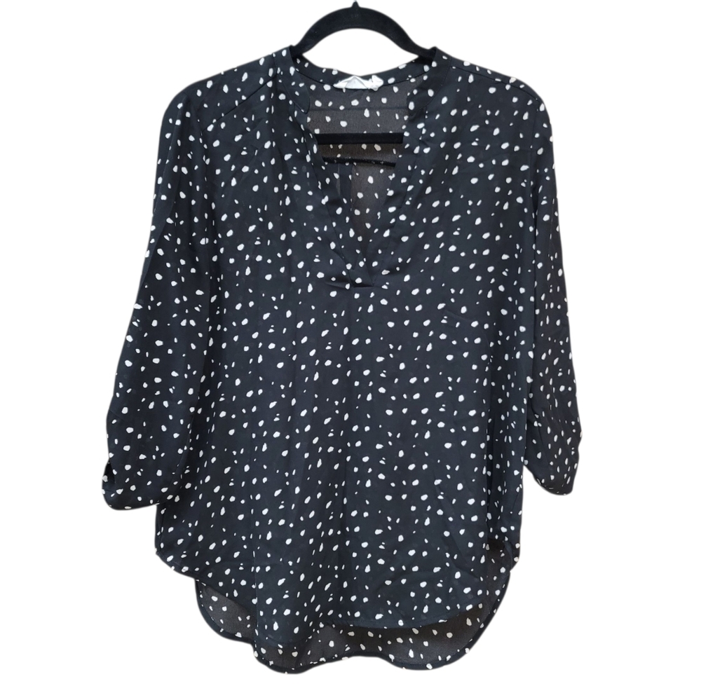 EUC Lush Black and White Dotted Blouse.